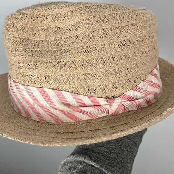 DeLux striped banded brimmed hat - Picture 6 of 6